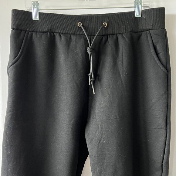 Sherpa Lined Black Joggers Sweatpants for Women, Size XL, Like New! - Picture 6 of 13